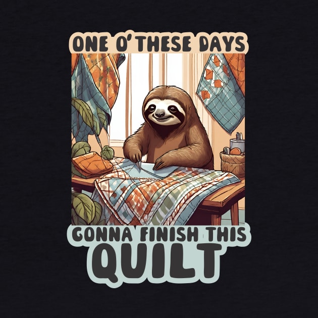 Funny sloth sewing quilt quilter quilting sewing seamstress by BigMRanch